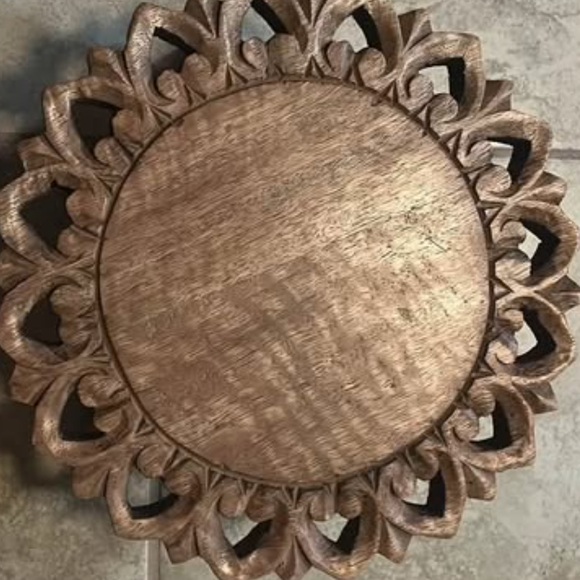 Other - Rustic wood plant stand with three legs